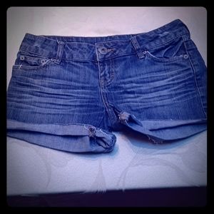American Eagle high rise jean shorts